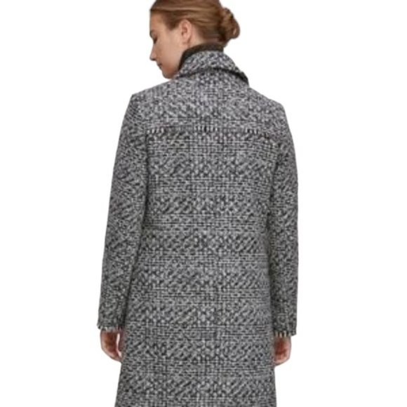 NWOT Andrew Marc "Bellerose" Fringe Wool-blend Timeless Car Coat - Picture 8 of 11